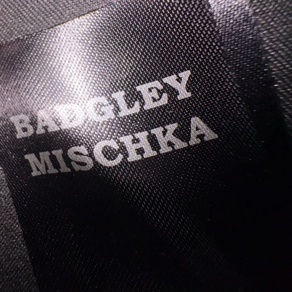 Badgley Mischka Black and Wine Double Crossbody Bag with Pearls - Picture 13 of 13